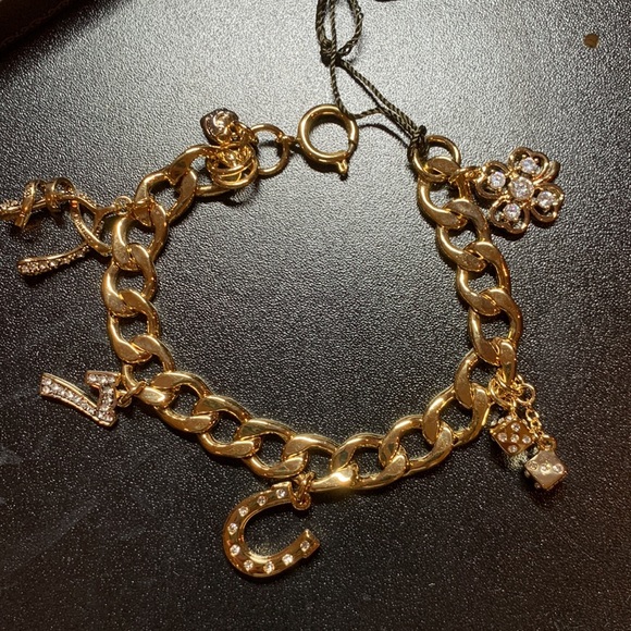 Vintage Juicy Couture Lucky Girl Wish Charm Bracelet - Picture 5 of 6